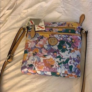 Floral print shoulder bag. New with tags.